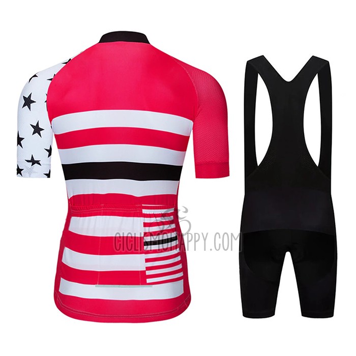 Le Col Cycling Jersey Bib Short 2020 Men Short Sleeve Pink White